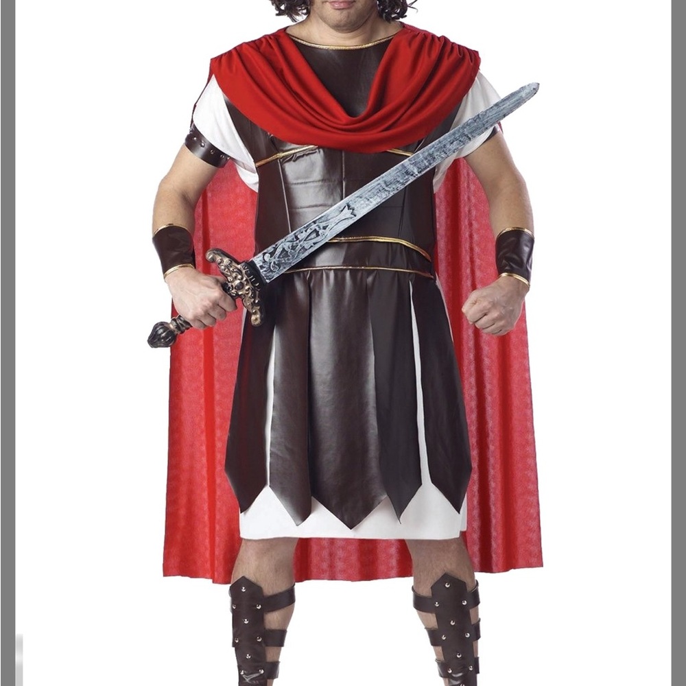 California Costumes Roman Warrior Costume - “Hercules”Red and Brown